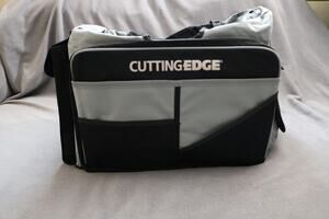 CUTTING‎ EDGE Craft Organizer Bag Rolling Cart Grey Black Pockets